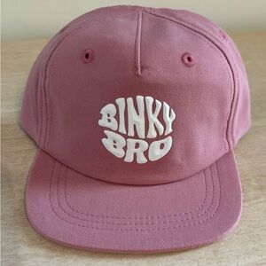 Kids Pink Logo Cap with Raised White Emblem